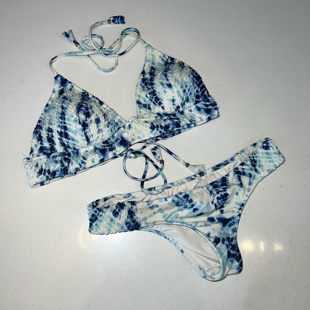 M & XS tie dye bikini set